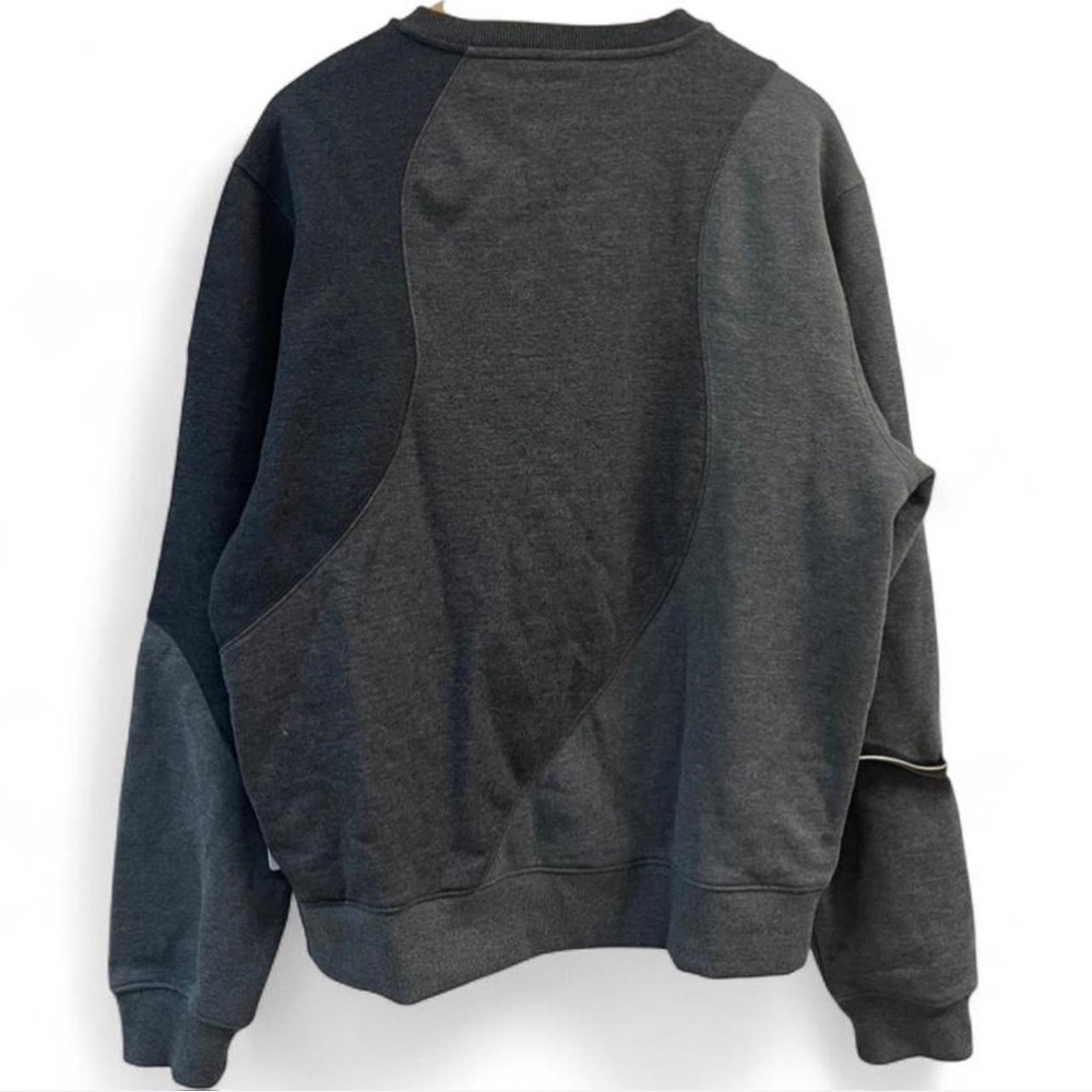 Alo Yoga Grey Tonal Make Waves Crewneck Pullover Sweatshirt - Picture 4 of 4